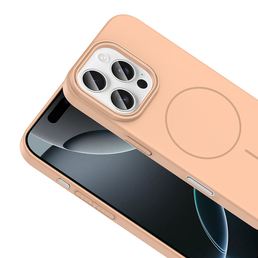 iPhone 16 Pro Max Kılıf M-safe Şarj Özellikli Zore Ruby Sert Kılıf