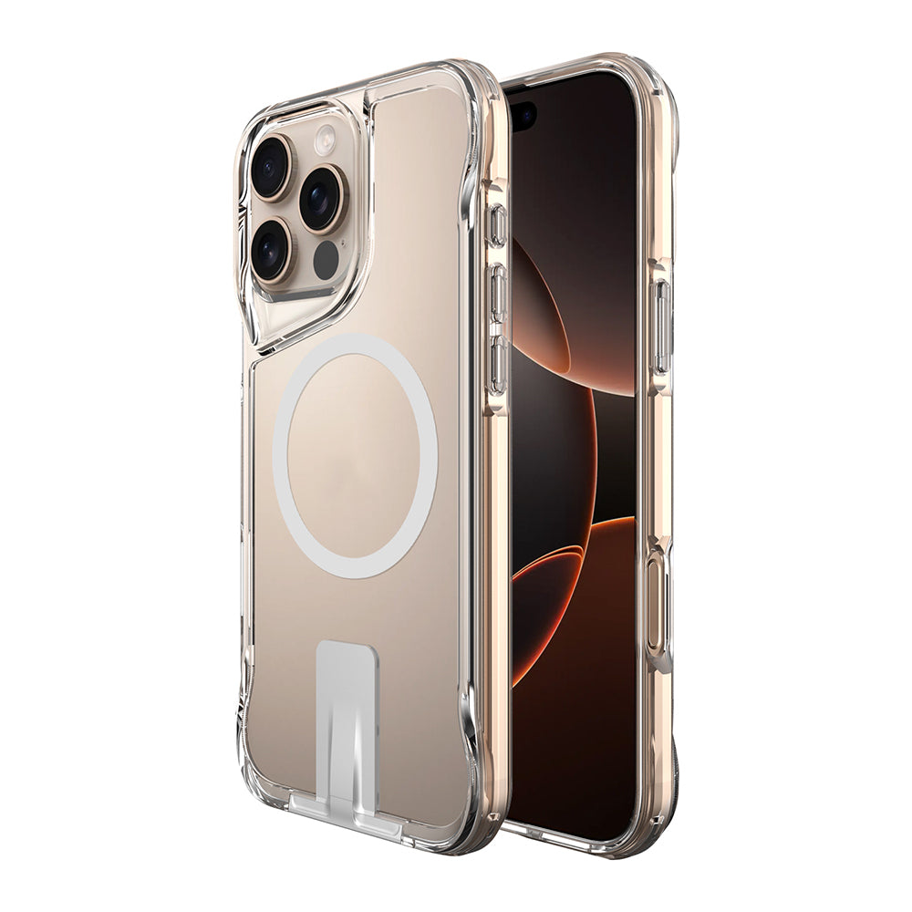 iPhone 16 Pro Max Kılıf M-safe Şarj Özellikli Zore T-Max Standlı Kılıf