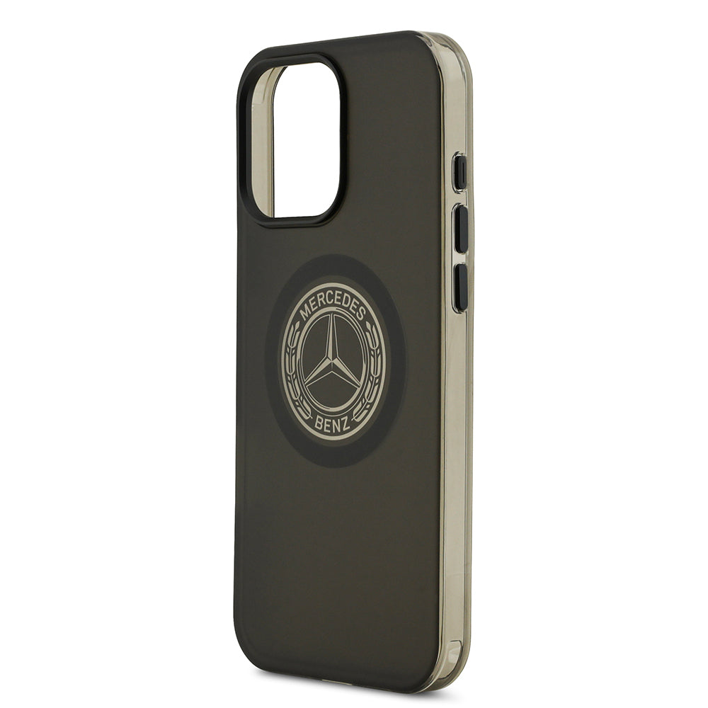 iPhone 16 Pro Max Kılıf Mercedes Benz Orijinal Lisanslı M-safe Şarj Özellikli Buzlu PC Nostaljik Yıldız Dizayn Kılıf