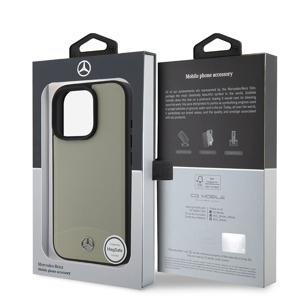 iPhone 16 Pro Max Kılıf Mercedes Benz Orijinal Lisanslı M-safe Şarj Özellikli Dokulu ve Düz Deri Kılıf