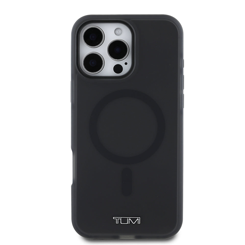 iPhone 16 Pro Max Kılıf TUMI Orijinal Lisanslı M-safe Şarj Özellikli Airbagli Buzlu Transparan Kılıf