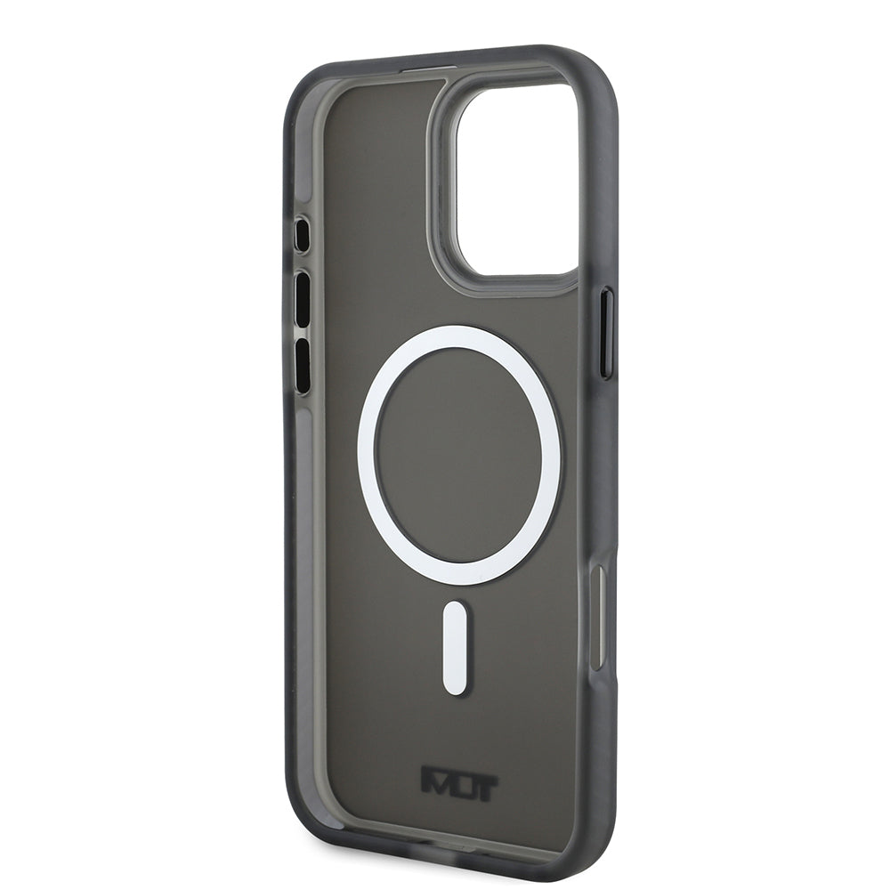 iPhone 16 Pro Max Kılıf TUMI Orijinal Lisanslı M-safe Şarj Özellikli Airbagli Buzlu Transparan Kılıf