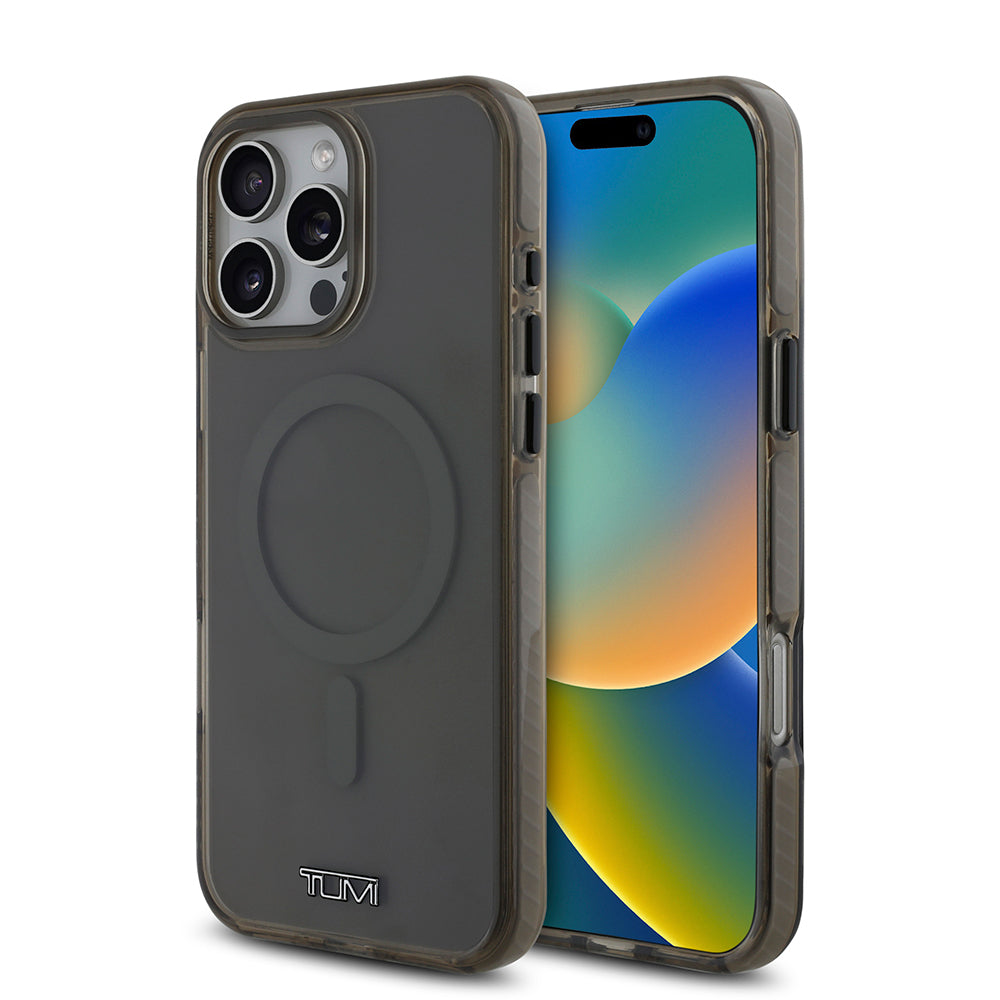 iPhone 16 Pro Max Kılıf TUMI Orijinal Lisanslı M-safe Şarj Özellikli Airbagli Transparan Kılıf