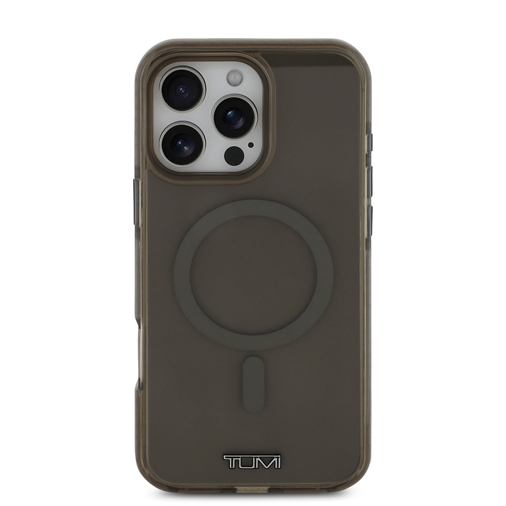 iPhone 16 Pro Max Kılıf TUMI Orijinal Lisanslı M-safe Şarj Özellikli Airbagli Transparan Kılıf