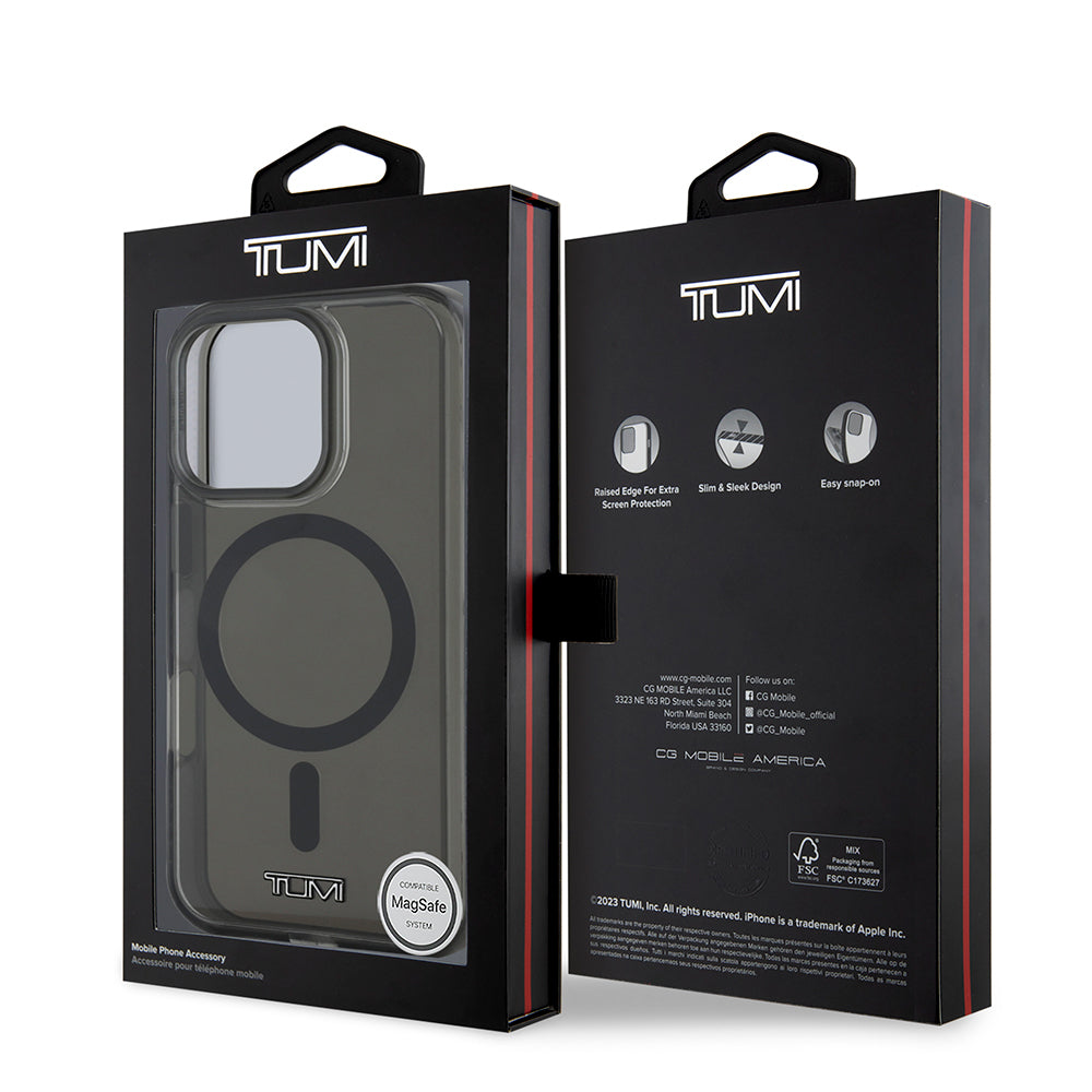 iPhone 16 Pro Max Kılıf TUMI orijinal Lisanslı M-safe Şarj Özellikli Airbagli Transparan Kılıf