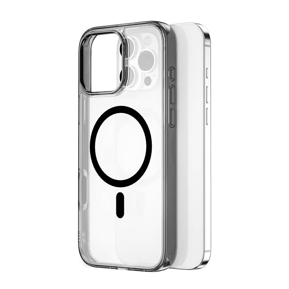 iPhone 16 Pro Max Kılıf Wiwu MCC-101 iShield Pro Serisi M-safe Şarj Özellikli Crystal Sert PC Kılıf