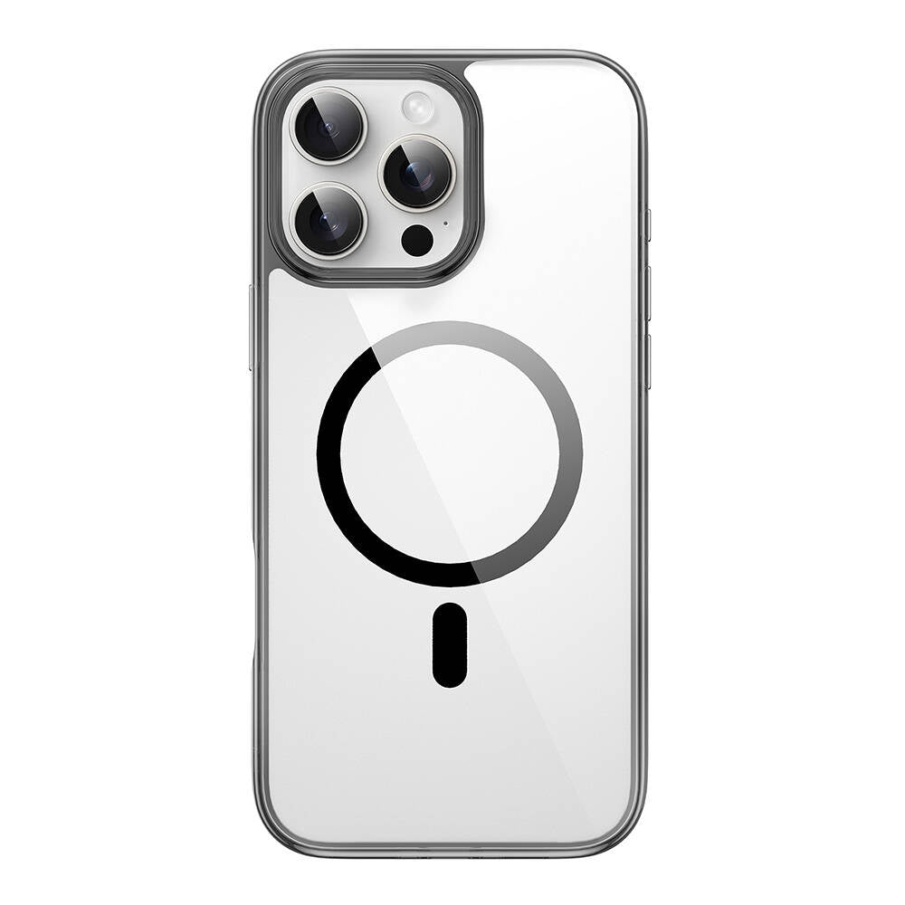 iPhone 16 Pro Max Kılıf Wiwu MCC-101 iShield Pro Serisi M-safe Şarj Özellikli Crystal Sert PC Kılıf