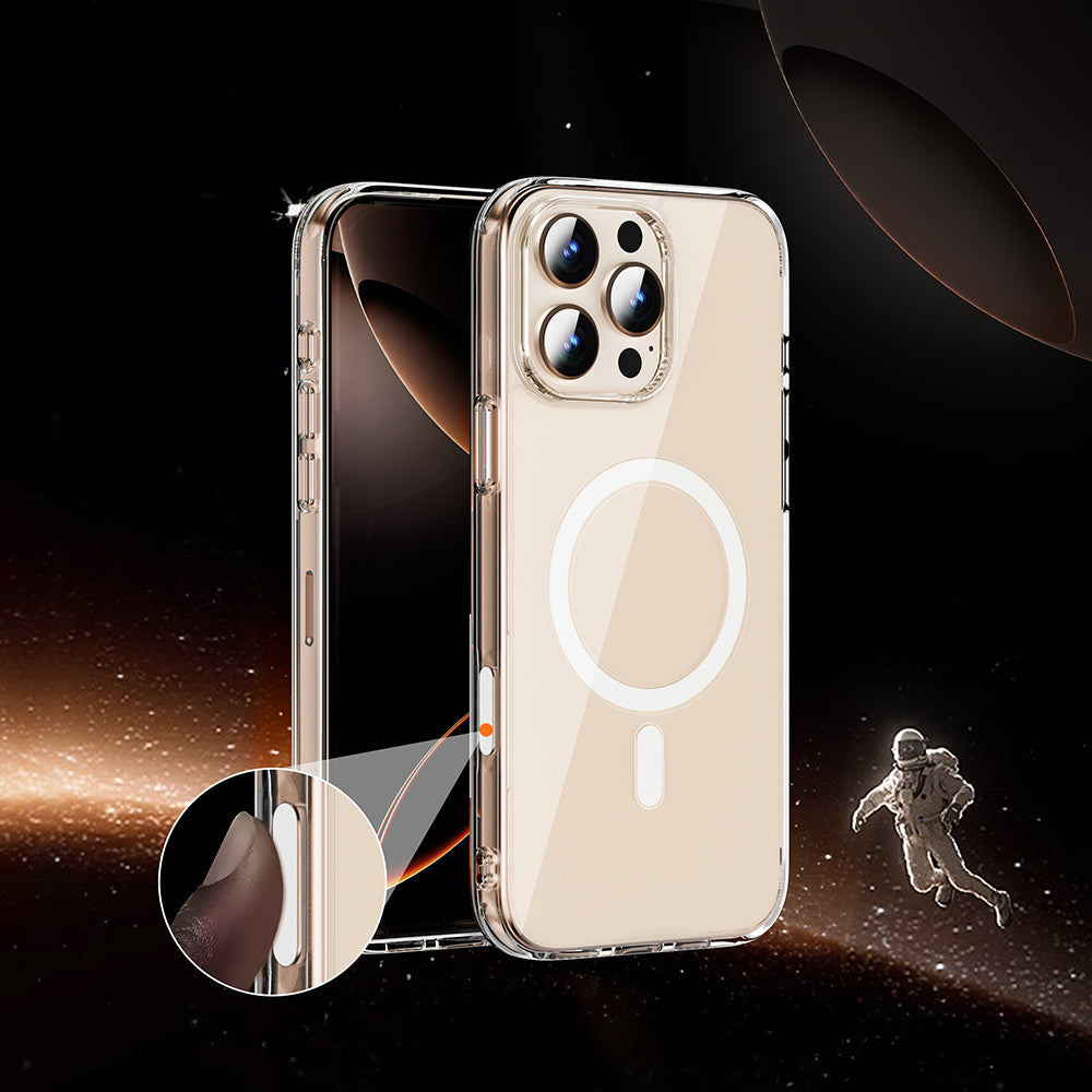 iPhone 16 Pro Max Kılıf Wiwu MCC-102 Magnetic Crystal Sert PC Kılıf