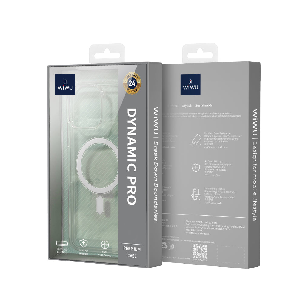 iPhone 16 Pro Max Kılıf Wiwu MCC-102 Magnetic Crystal Sert PC Kılıf