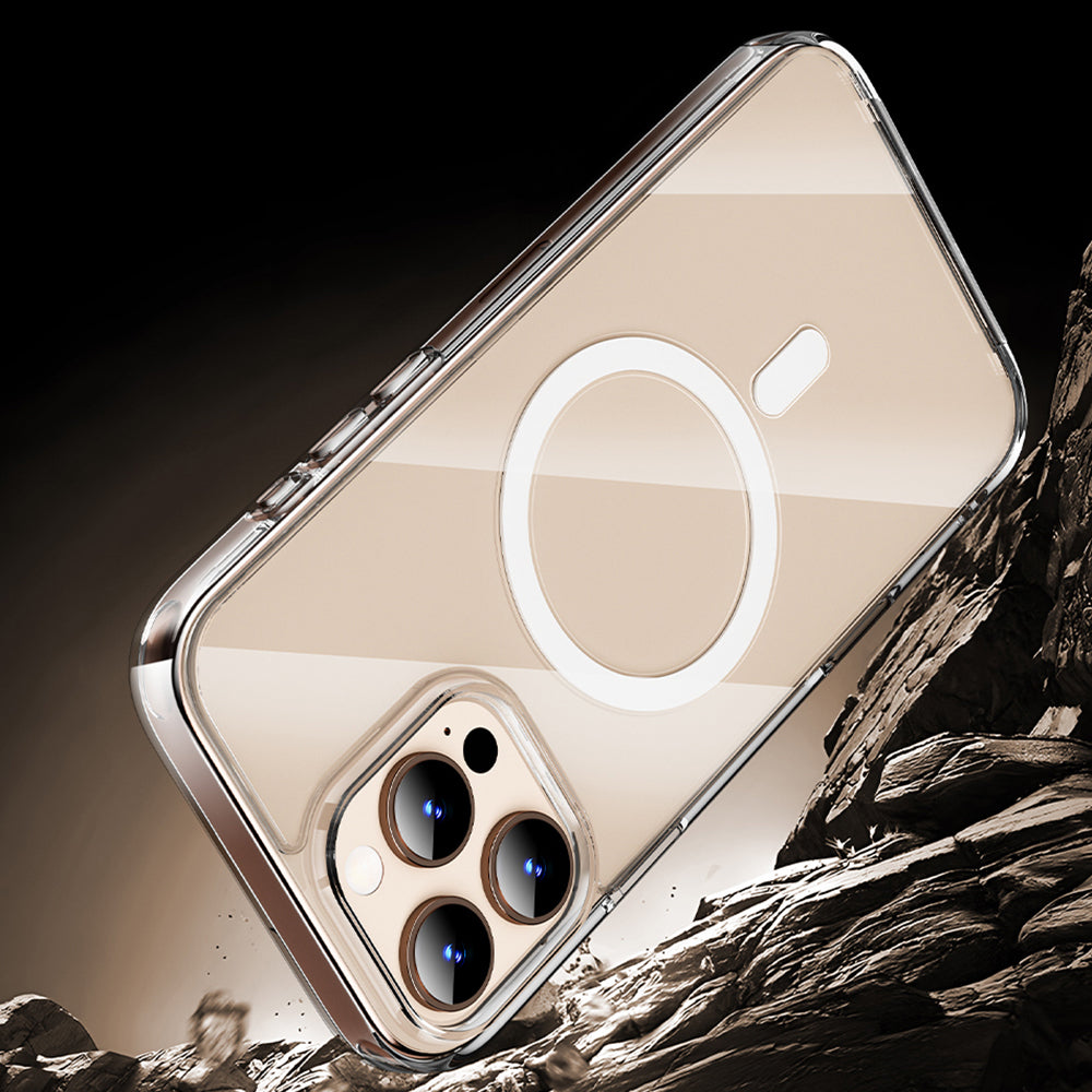 iPhone 16 Pro Max Kılıf Wiwu MCC-102 Magnetic Crystal Sert PC Kılıf