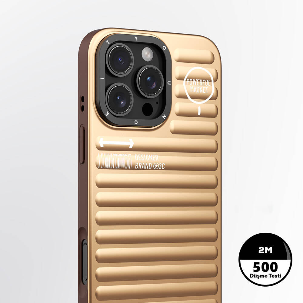 iPhone 16 Pro Max M-safe Şarj Özellikli Kılıf Mat Renkli Tasarım Youngkit Original Serisi Kılıf