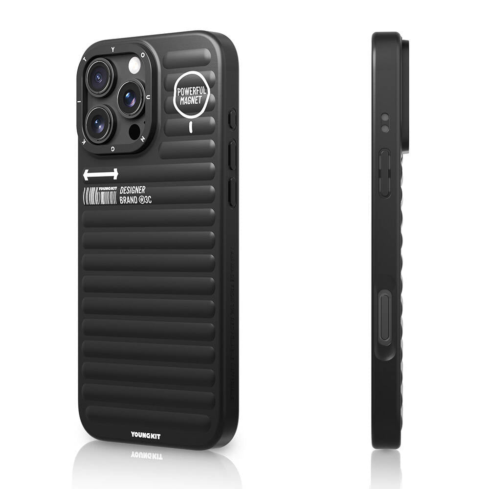 iPhone 16 Pro Max M-safe Şarj Özellikli Kılıf Mat Renkli Tasarım Youngkit Original Serisi Kılıf