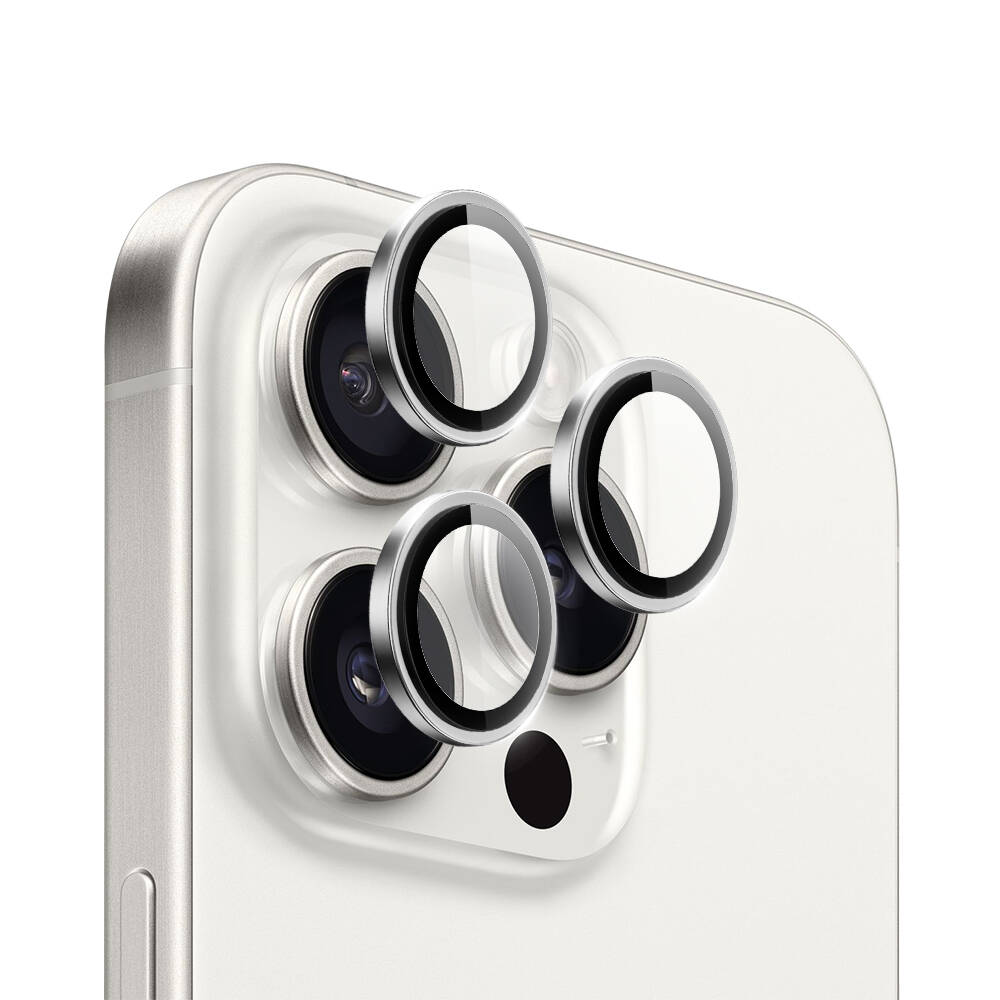 iPhone 16 Pro Max Wiwu LG-004 PVD Lens Guard Metal Kamera Lens Koruyucu