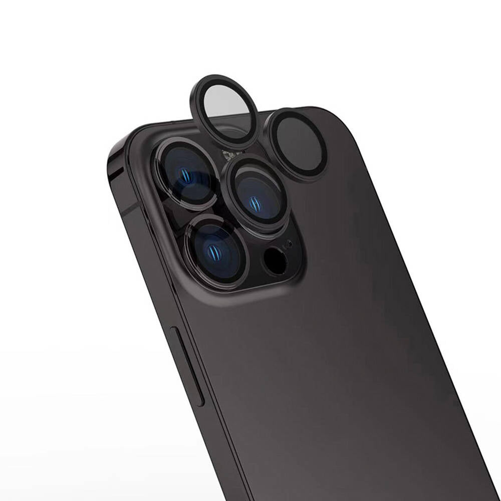 iPhone 16 Pro Max Zore Safir CL-15 Parmak İzi Bırakmayan Anti-Reflective Kamera Lens Koruyucu