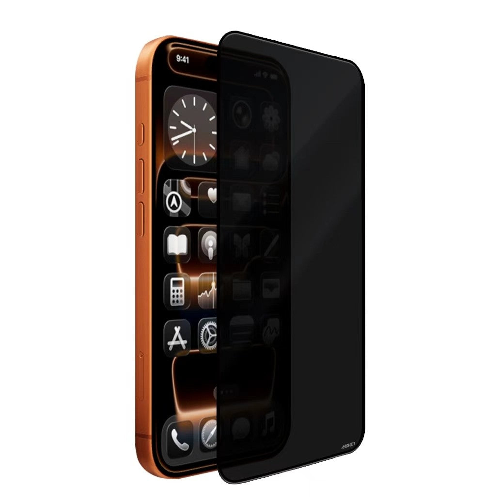 iPhone 16 Pro Mohseven M6 Privacy Temperli Cam Ekran Koruyucu + Kolay Uygulama Aparatı