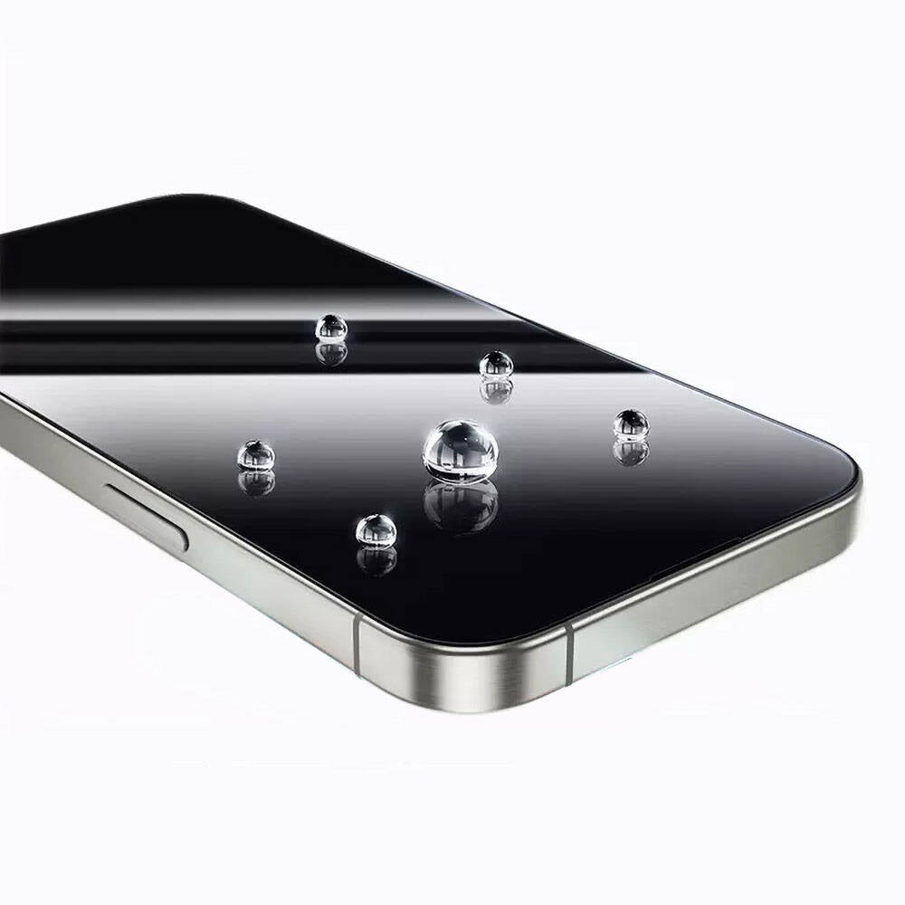 iPhone 16 Pro Wiwu GT-008 Polimer Oleofobik Kaplama Şeffaf Pürüzsüz Temperli Cam Ekran Koruyucu 10'lu Paket