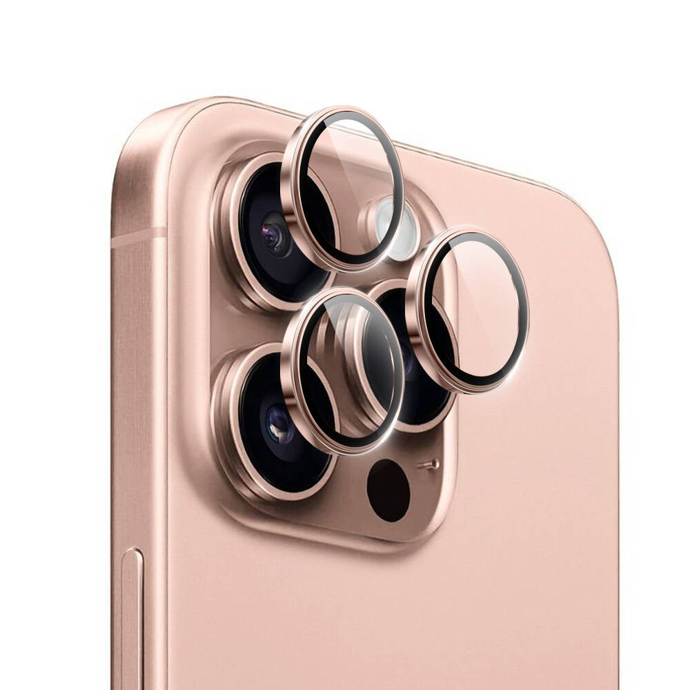 iPhone 16 Pro Wiwu LG-004 PVD Lens Guard Metal Kamera Lens Koruyucu