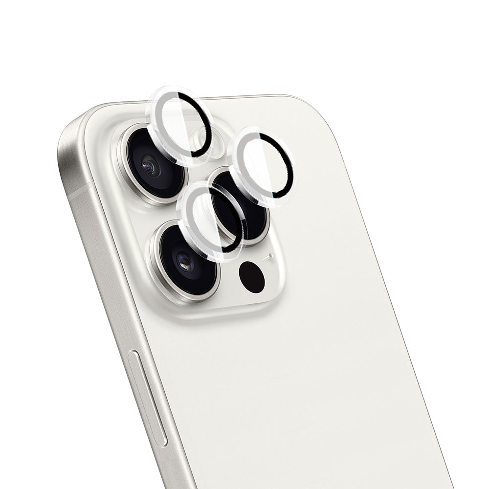 iPhone 16 Pro Wiwu LG-007 Lens Guard Oleofobik Anti Reflective Kamera Lens Koruyucu + Kolay Uygulama Aparatlı