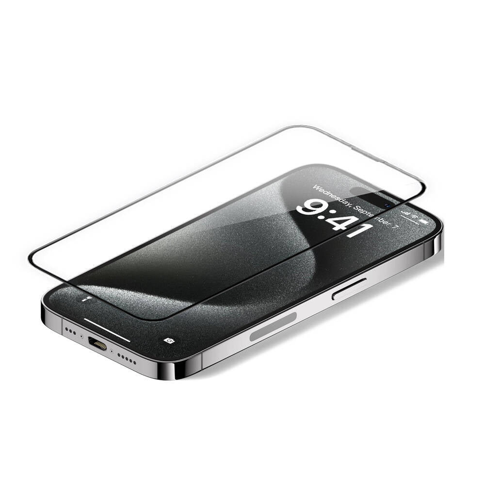 iPhone 16 Wiwu GT-010 Anti-Reflective Polimer Oleofobik Kaplama Ultra İnce Temperli Cam Ekran Koruyucu