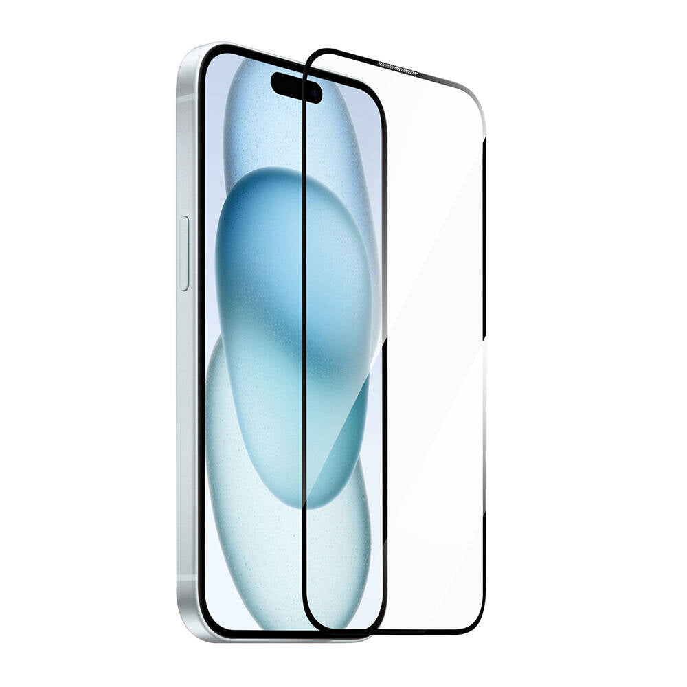 iPhone 16 Wiwu SQ-008 Oleofobik Easy Install Darbeye Karşı Dayanıklı Temperli Cam Ekran Koruyucu + Kolay Uygulama Aparatlı