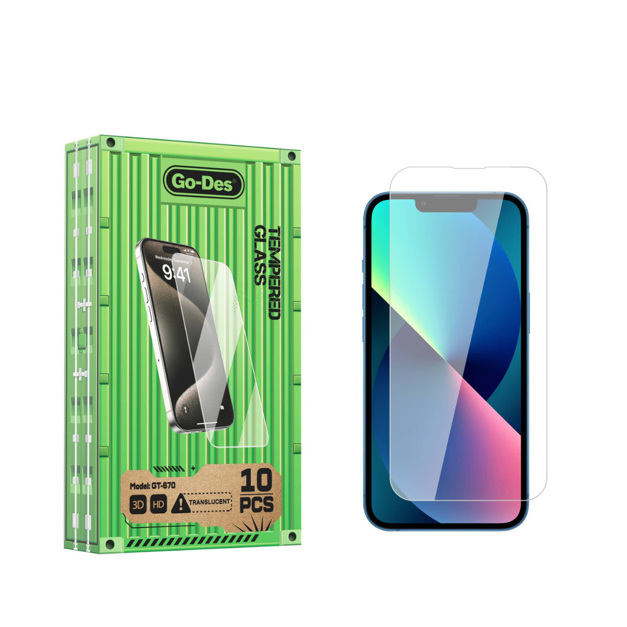 iPhone 16E Go Des Parmak İzi Bırakmayan 9H Oleofobik Bom Glass Ekran Koruyucu