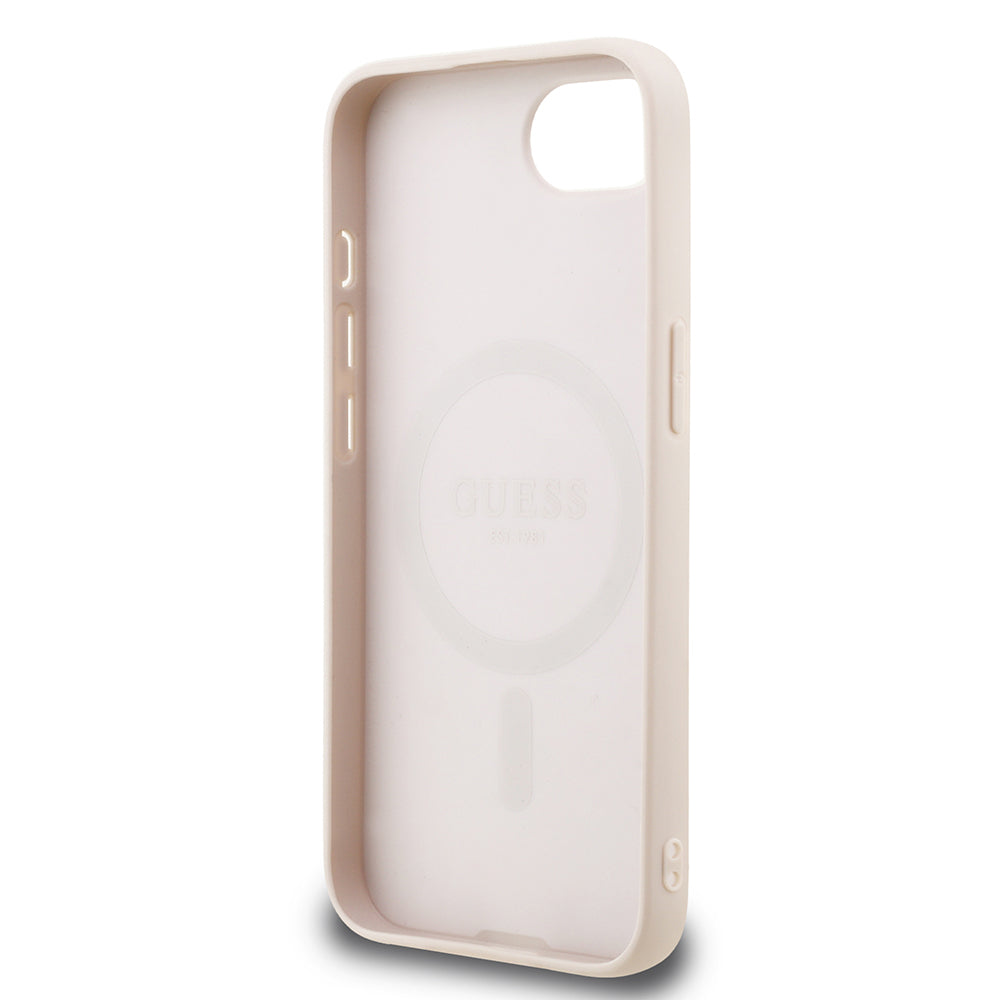 iPhone 16E Kılıf Guess Orijinal Lisanslı M-safe Şarj Özellikli Small 4G Classic Kılıf