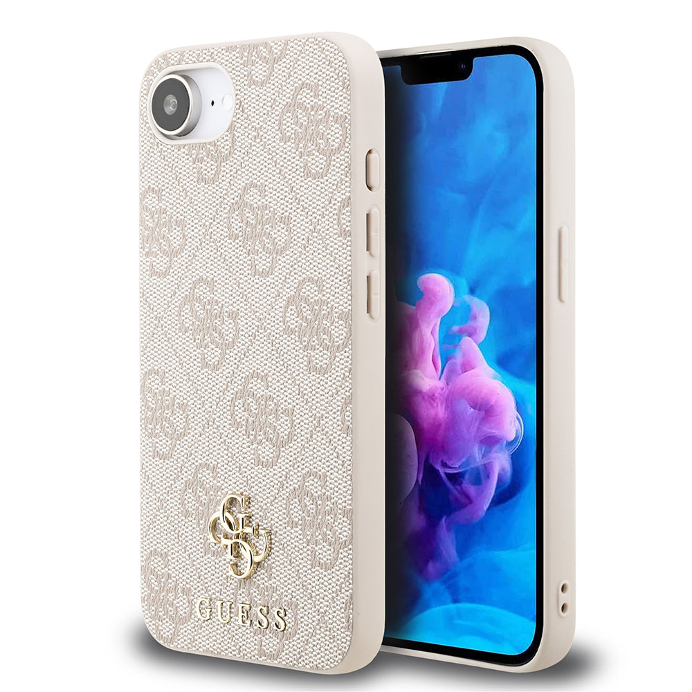 iPhone 16E Kılıf Guess Orijinal Lisanslı M-safe Şarj Özellikli Small 4G Classic Kılıf