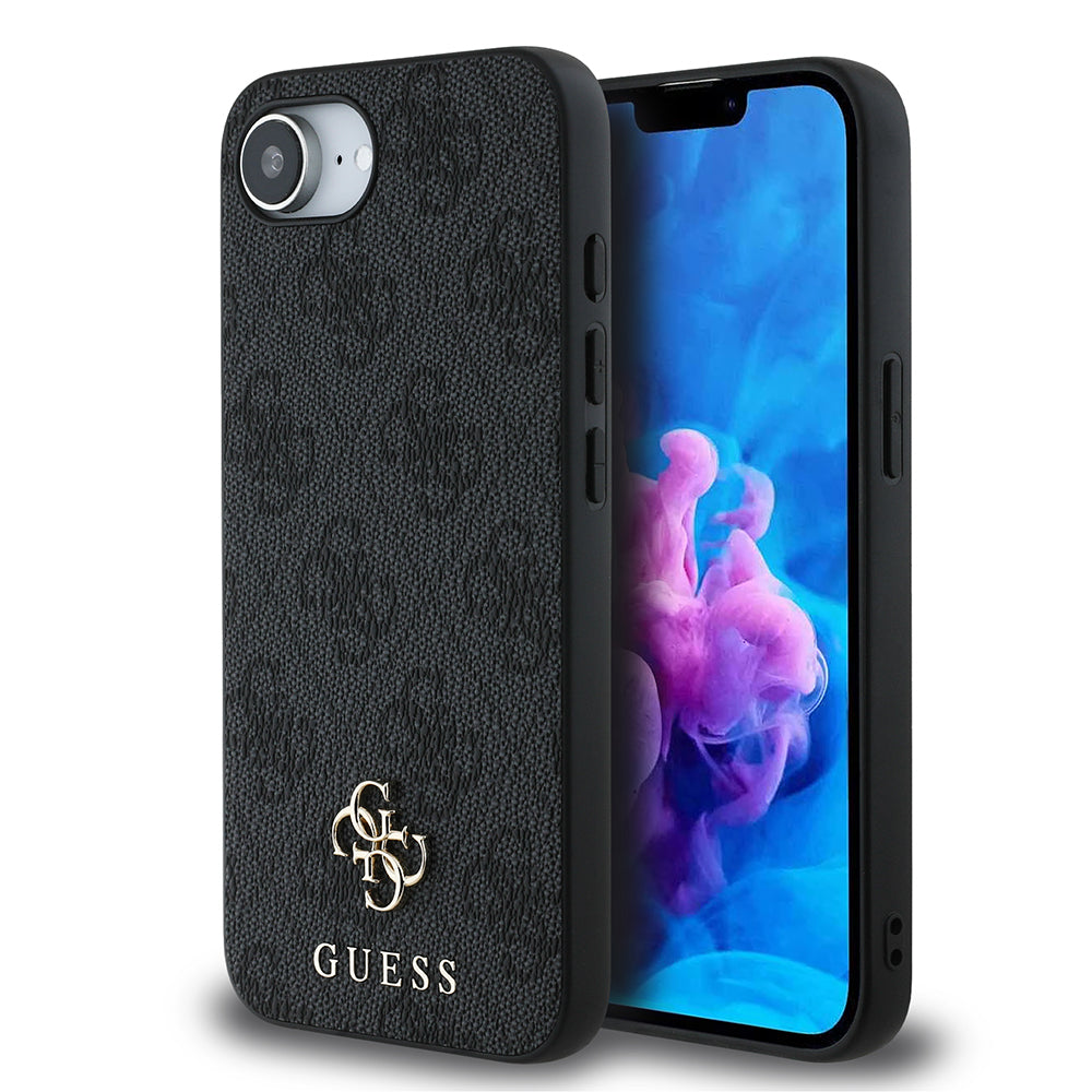 iPhone 16E Kılıf Guess Orijinal Lisanslı M-safe Şarj Özellikli Small 4G Classic Kılıf