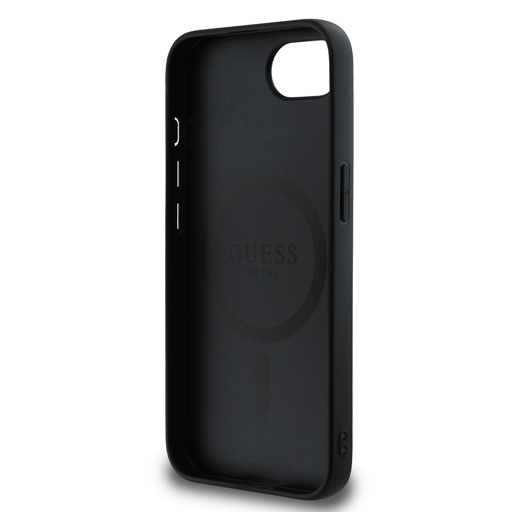 iPhone 16E Kılıf Guess orijinal Lisanslı M-safe Şarj Özellikli Small 4G Classic Kılıf