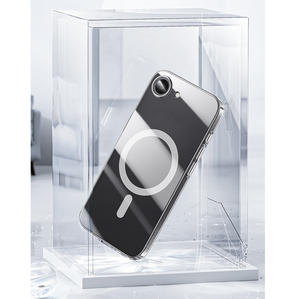 iPhone 16E Kılıf M-safe Şarj Özellikli Benks Crystal Serisi Şeffaf Kılıf