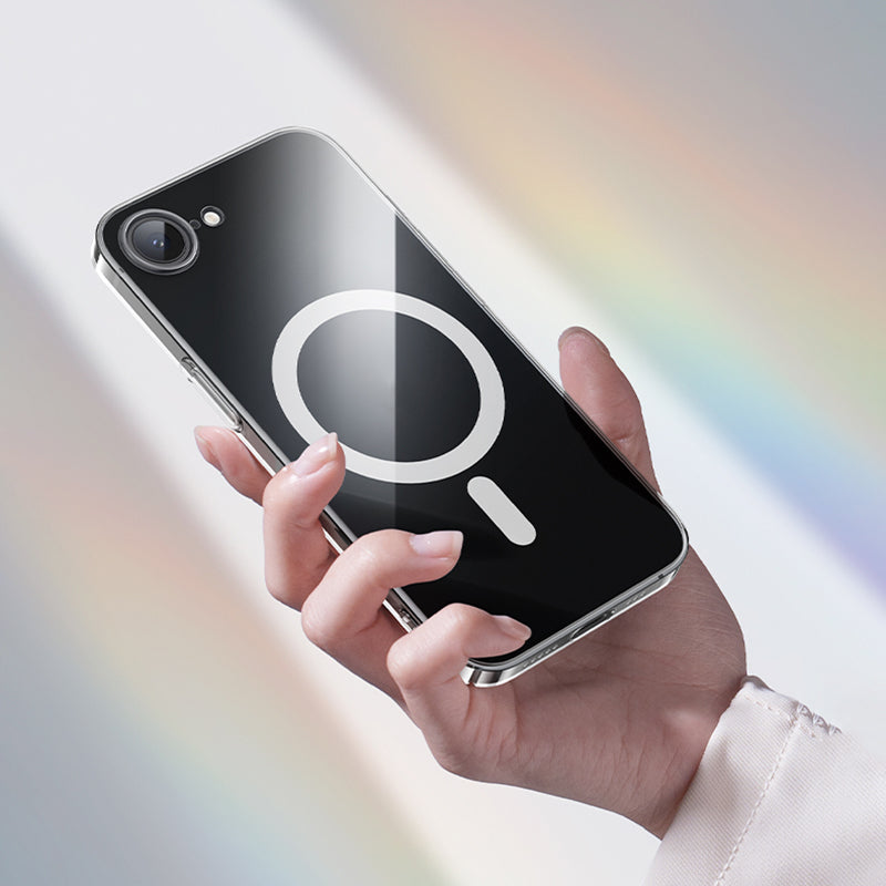 iPhone 16E Kılıf M-safe Şarj Özellikli Benks Crystal Serisi Şeffaf Kılıf