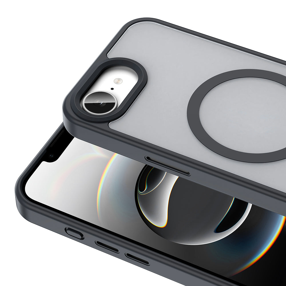 iPhone 16E Kılıf M-safe Şarj Özellikli Mat Arka Yüzey Zore Sio Kılıf