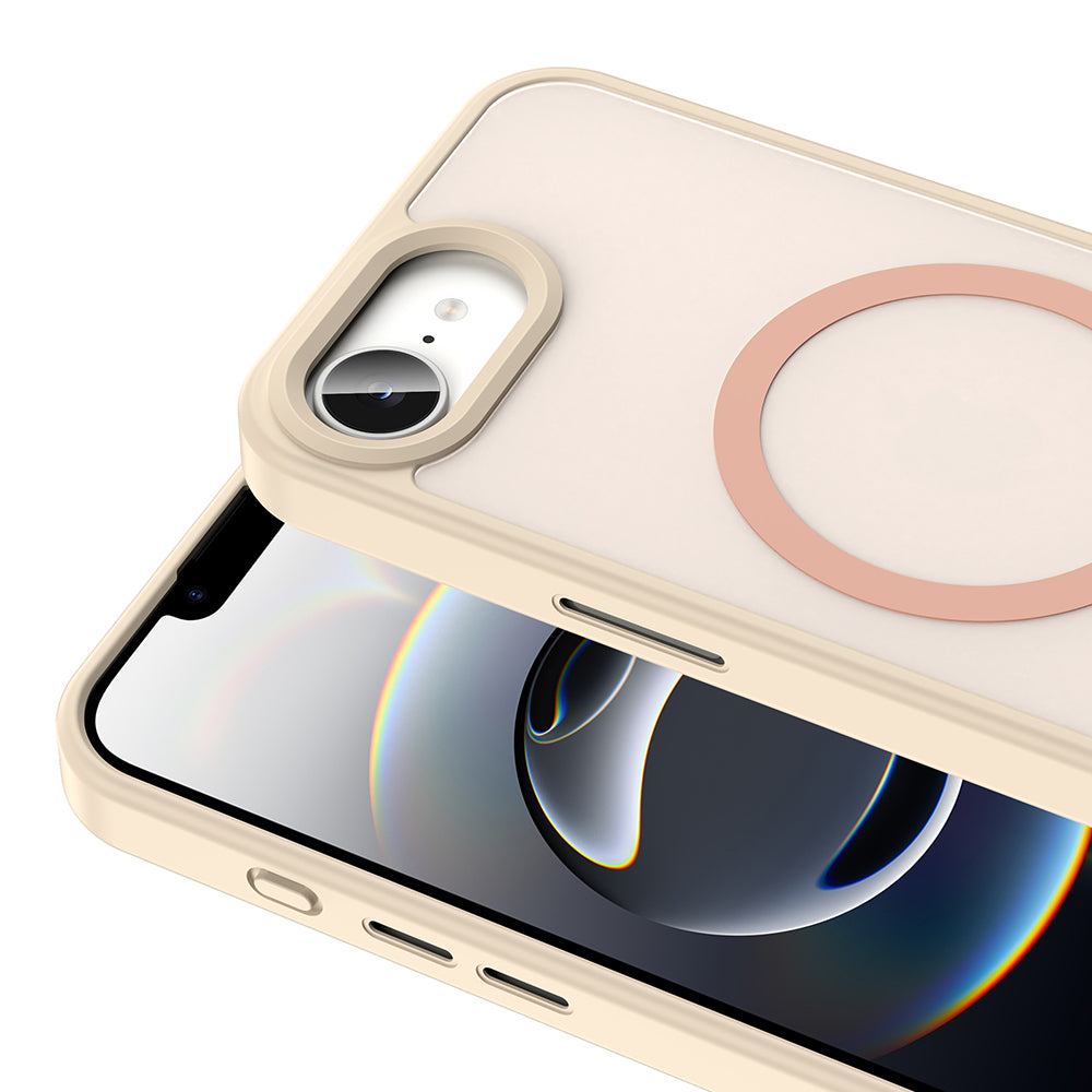 iPhone 16E Kılıf M-safe Şarj Özellikli Mat Arka Yüzey Zore Sio Kılıf