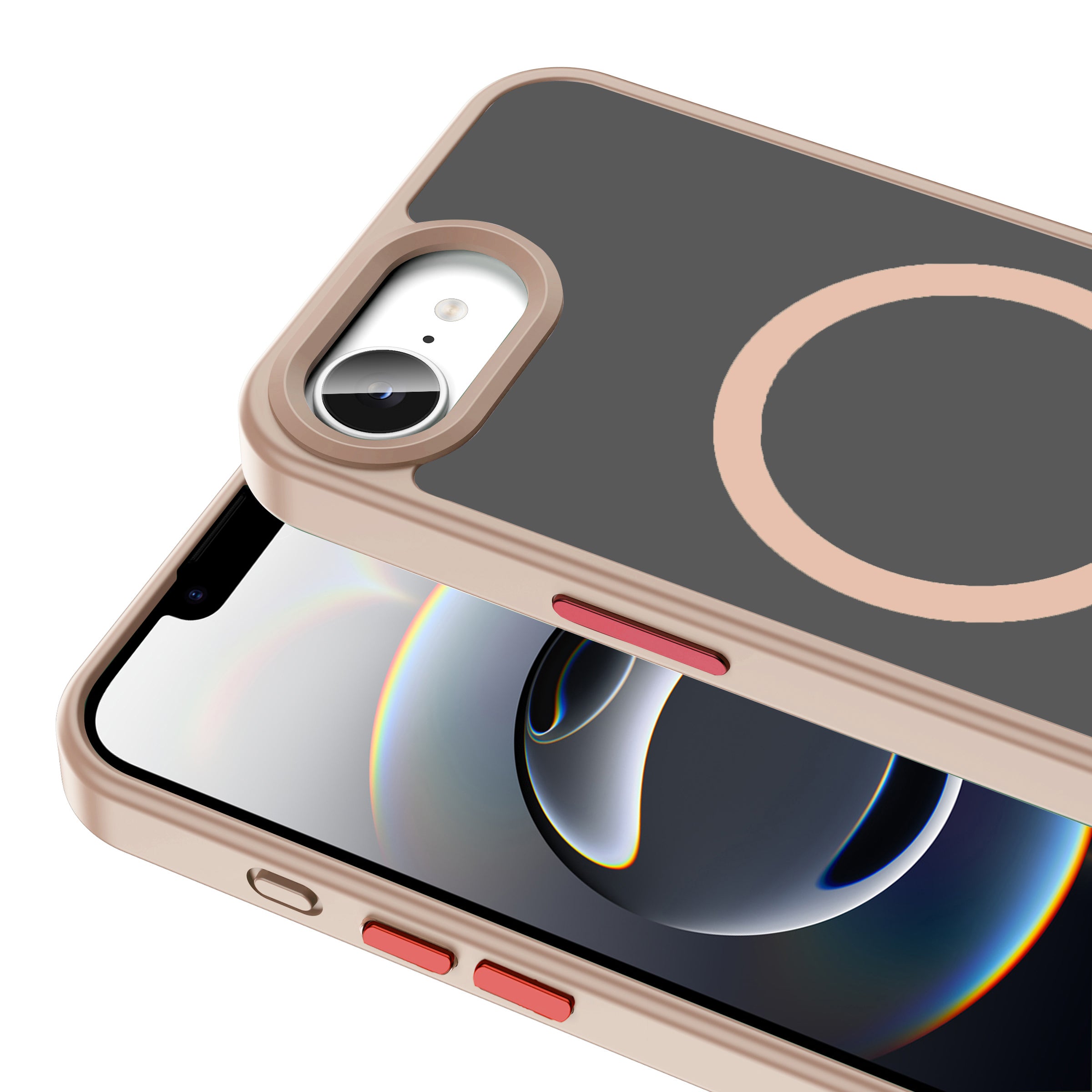 iPhone 16E Kılıf M-safe Şarj Özellikli Mat Arka Yüzey Zore Sio Kılıf