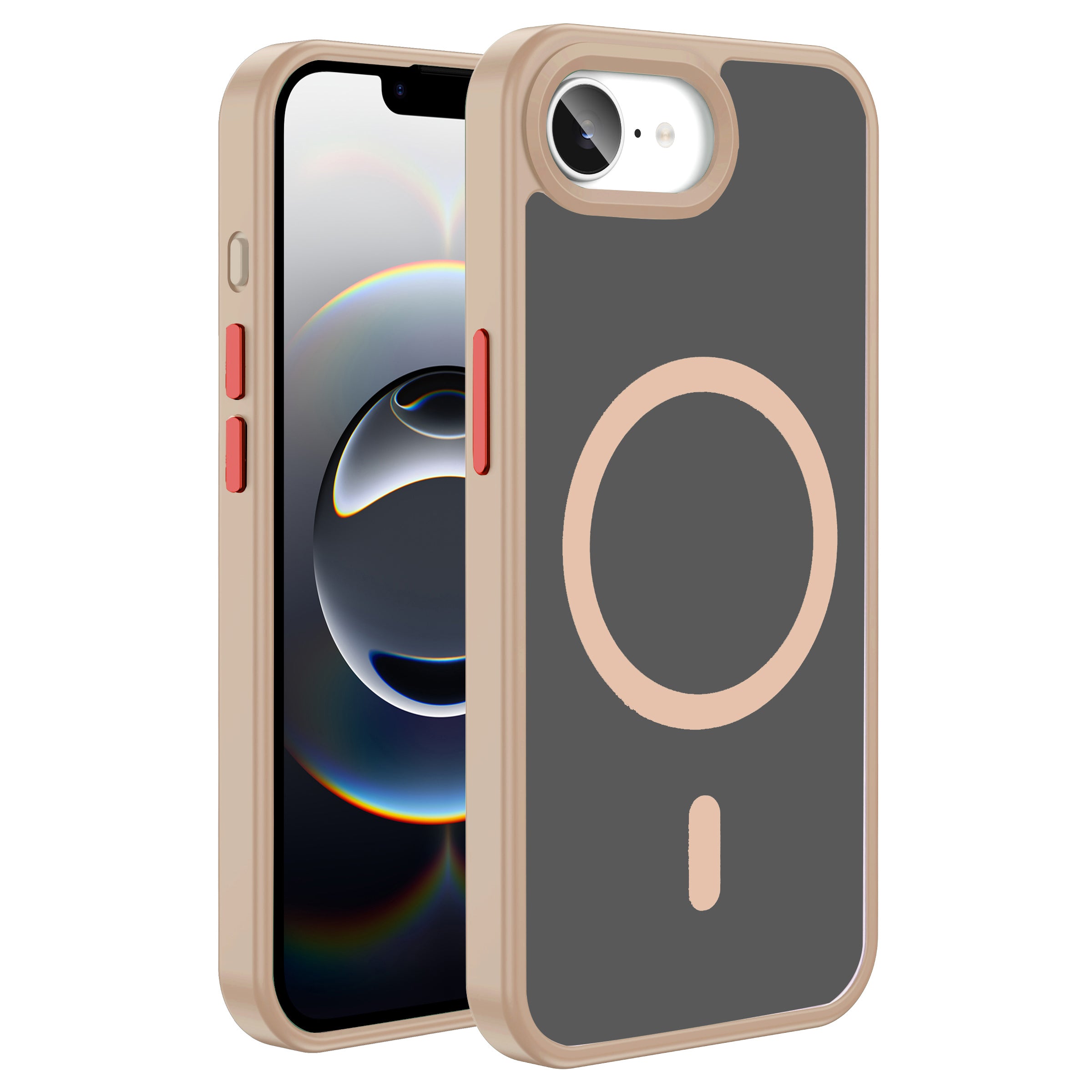 iPhone 16E Kılıf M-safe Şarj Özellikli Mat Arka Yüzey Zore Sio Kılıf