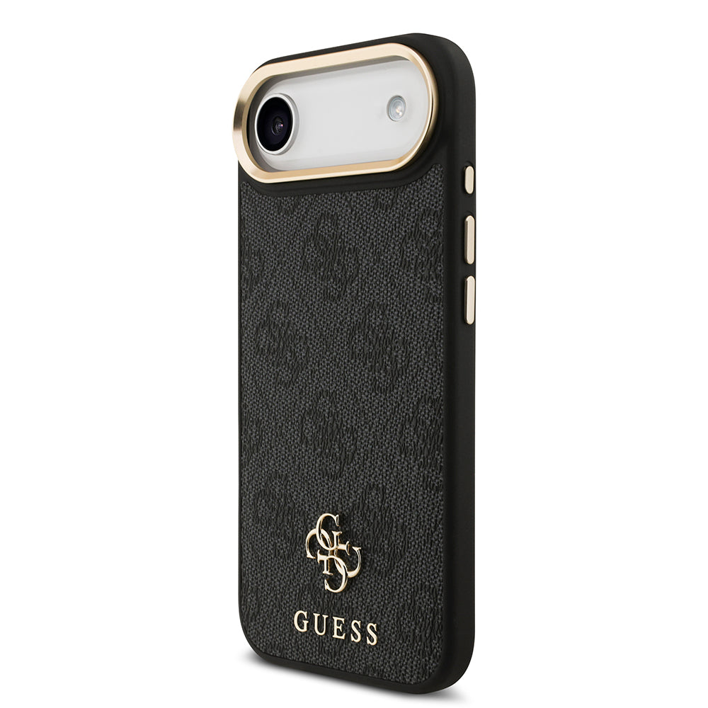 iPhone 17 Air Guess Orijinal Lisanslı 4G ve Yazı Logolu Kılıf + Ekran Koruyucu + Lens Koruyucu 3in1 Aksesuar Seti