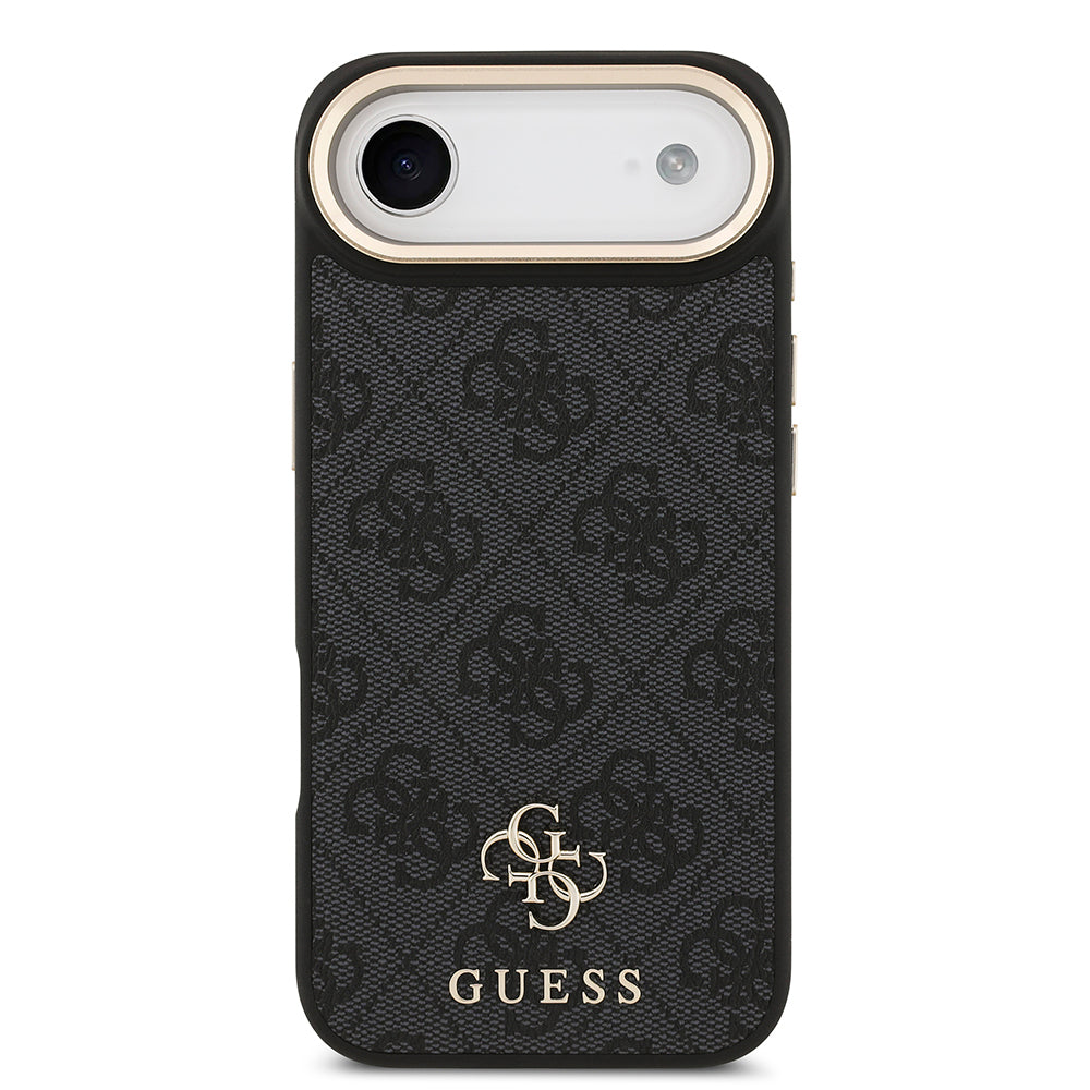 iPhone 17 Air Guess Orijinal Lisanslı 4G ve Yazı Logolu Kılıf + Ekran Koruyucu + Lens Koruyucu 3in1 Aksesuar Seti
