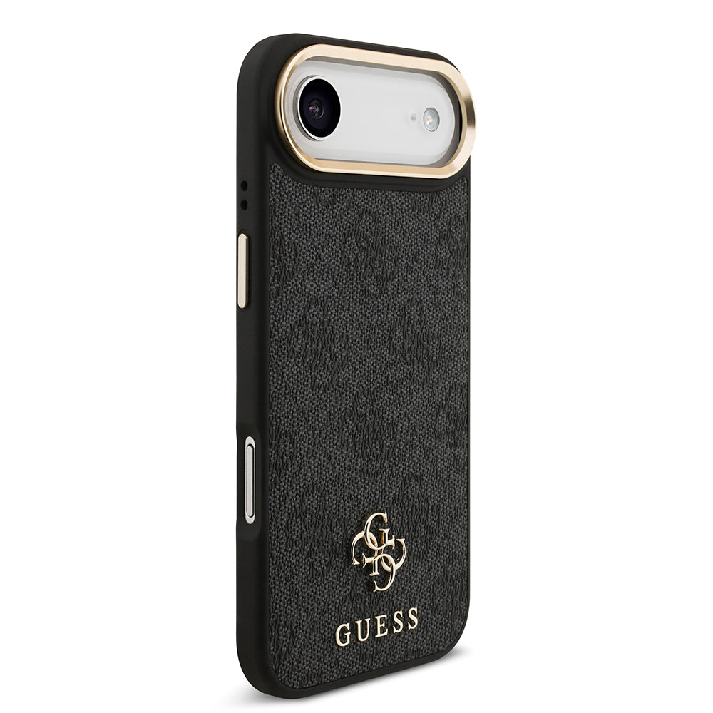 iPhone 17 Air Guess Orijinal Lisanslı 4G ve Yazı Logolu Kılıf + Ekran Koruyucu + Lens Koruyucu 3in1 Aksesuar Seti