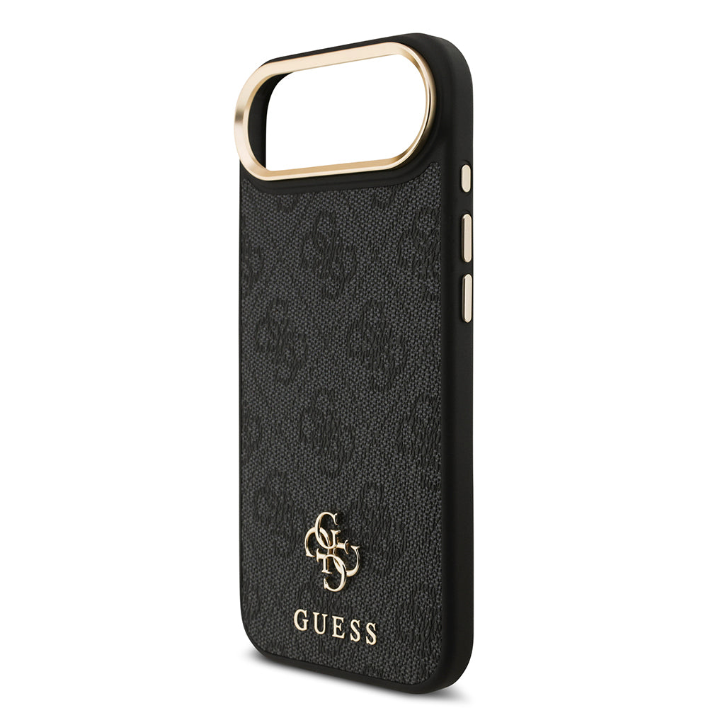 iPhone 17 Air Guess Orijinal Lisanslı 4G ve Yazı Logolu Kılıf + Ekran Koruyucu + Lens Koruyucu 3in1 Aksesuar Seti