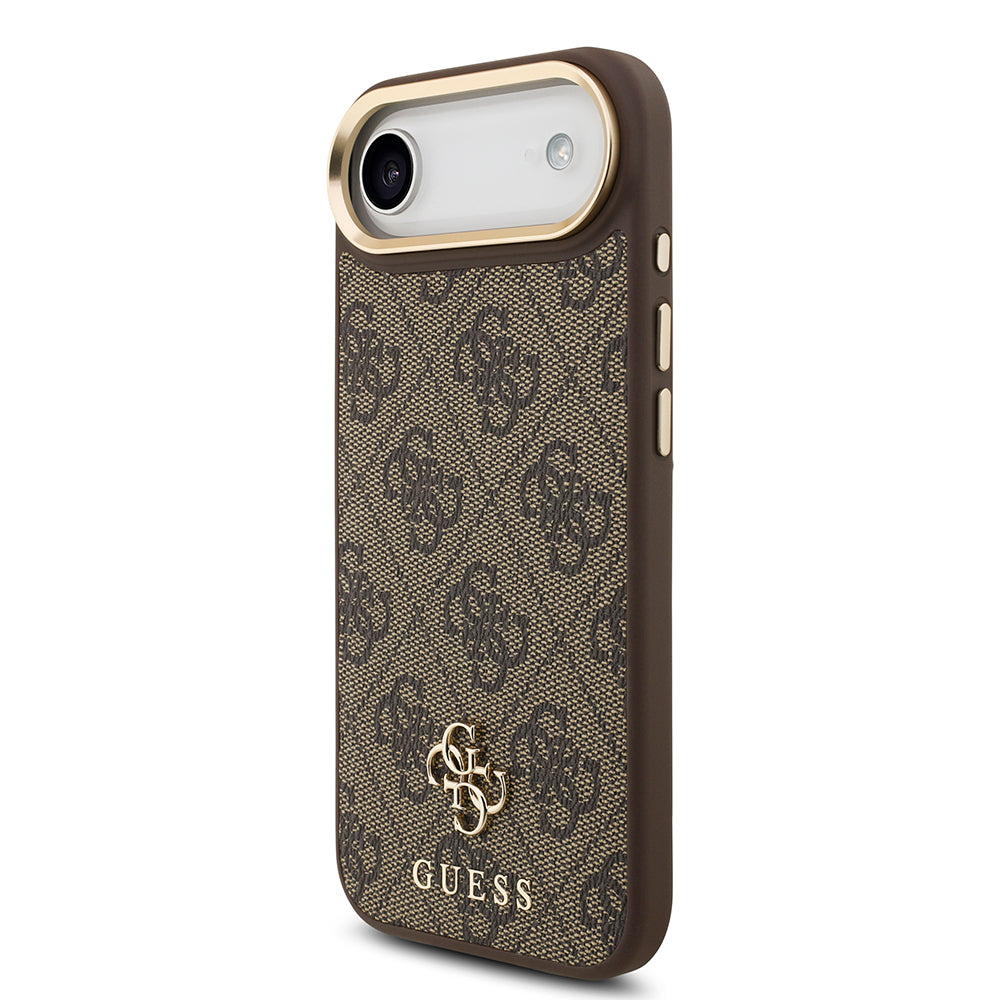 iPhone 17 Air Guess Orijinal Lisanslı 4G ve Yazı Logolu Kılıf + Ekran Koruyucu + Lens Koruyucu 3in1 Aksesuar Seti