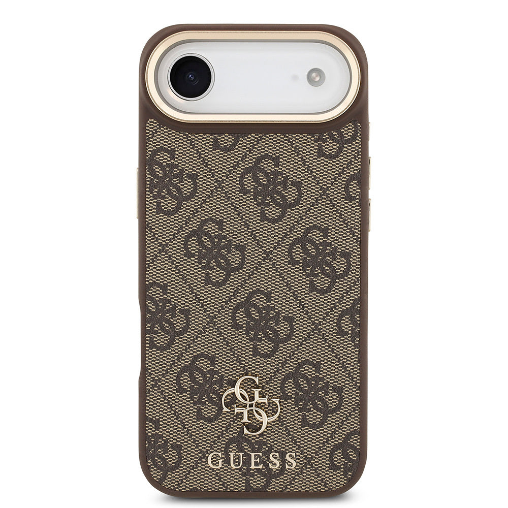 iPhone 17 Air Guess Orijinal Lisanslı 4G ve Yazı Logolu Kılıf + Ekran Koruyucu + Lens Koruyucu 3in1 Aksesuar Seti
