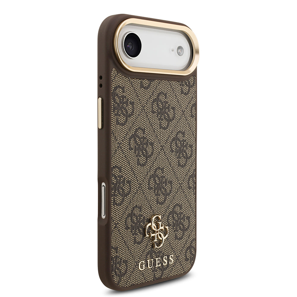 iPhone 17 Air Guess Orijinal Lisanslı 4G ve Yazı Logolu Kılıf + Ekran Koruyucu + Lens Koruyucu 3in1 Aksesuar Seti