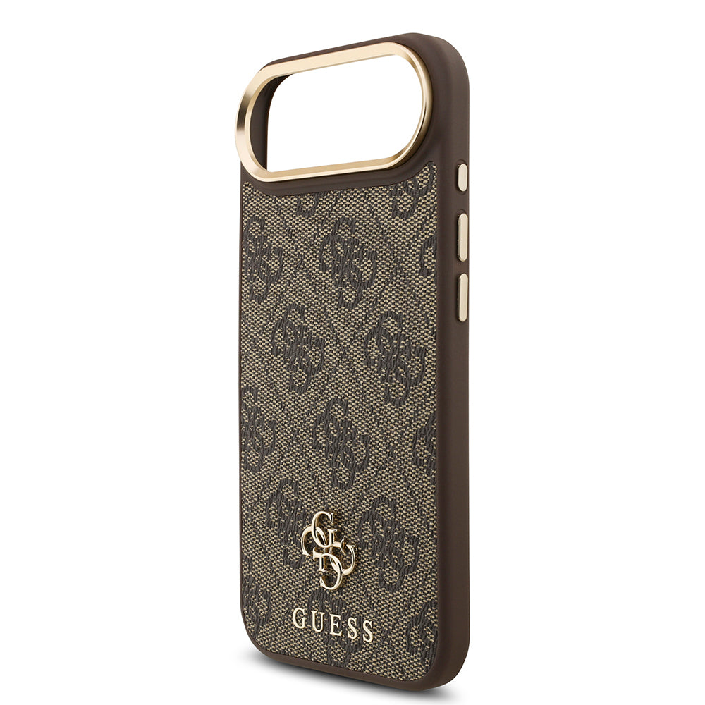 iPhone 17 Air Guess Orijinal Lisanslı 4G ve Yazı Logolu Kılıf + Ekran Koruyucu + Lens Koruyucu 3in1 Aksesuar Seti