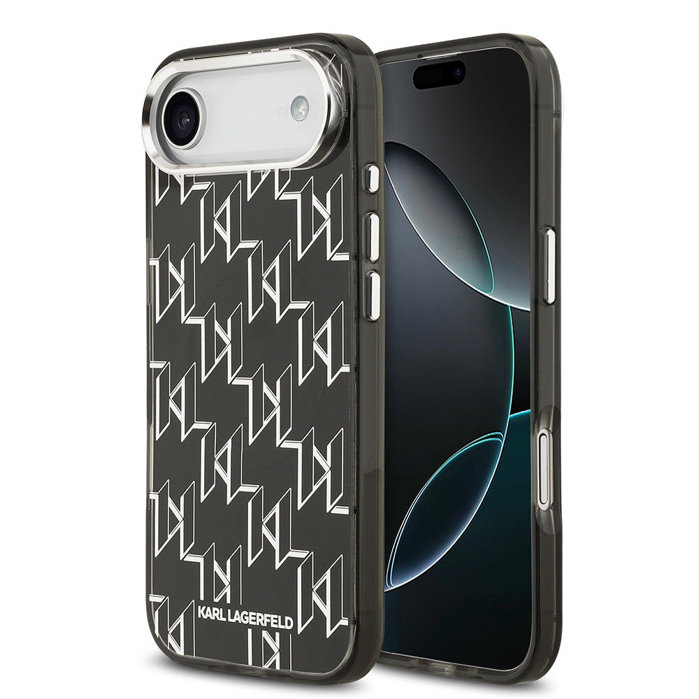 iPhone 17 Air Kılıf Orijinal Lisanslı M-safe Şarj Özellikli Karl Lagerfeld IML Baskılı Monogram Dizayn Kılıf