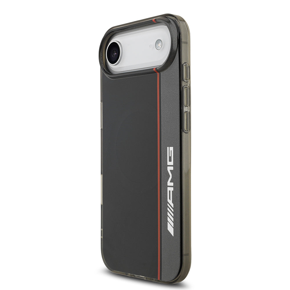 iPhone 17 Air Kılıf AMG Orijinal Lisanslı M-safe Şarj Özellikli IML Baskı Logolu Çift Katmanlı Bow Lines Kılıf