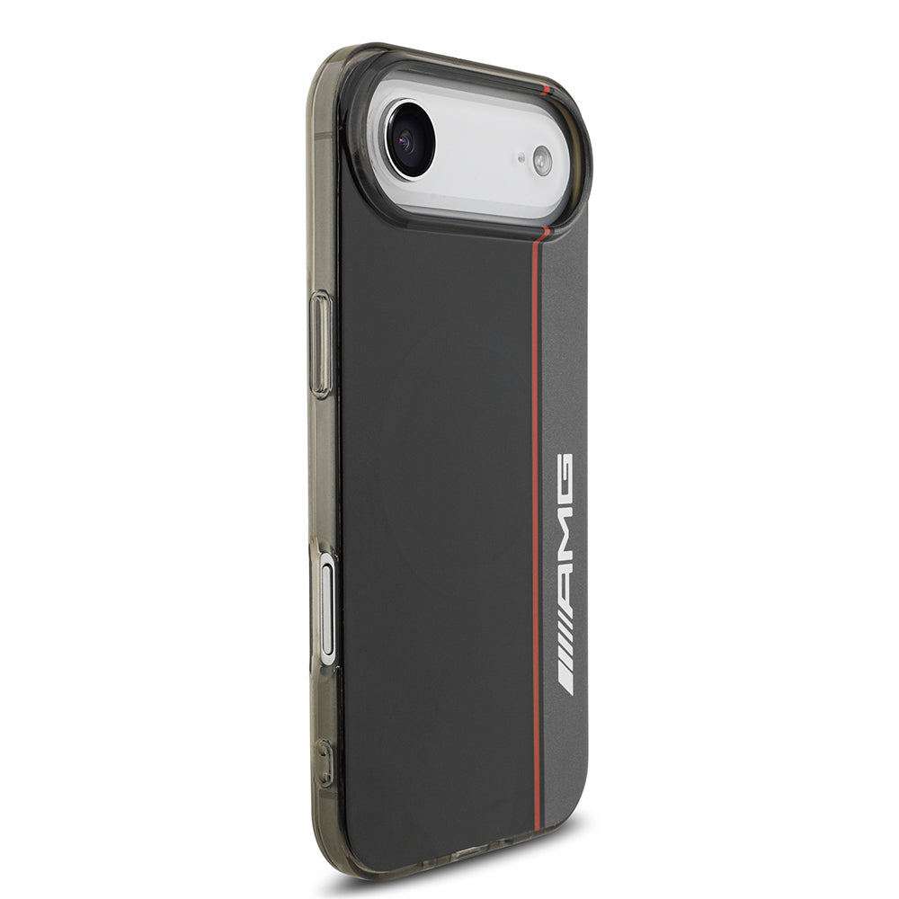 iPhone 17 Air Kılıf AMG Orijinal Lisanslı M-safe Şarj Özellikli IML Baskı Logolu Çift Katmanlı Bow Lines Kılıf