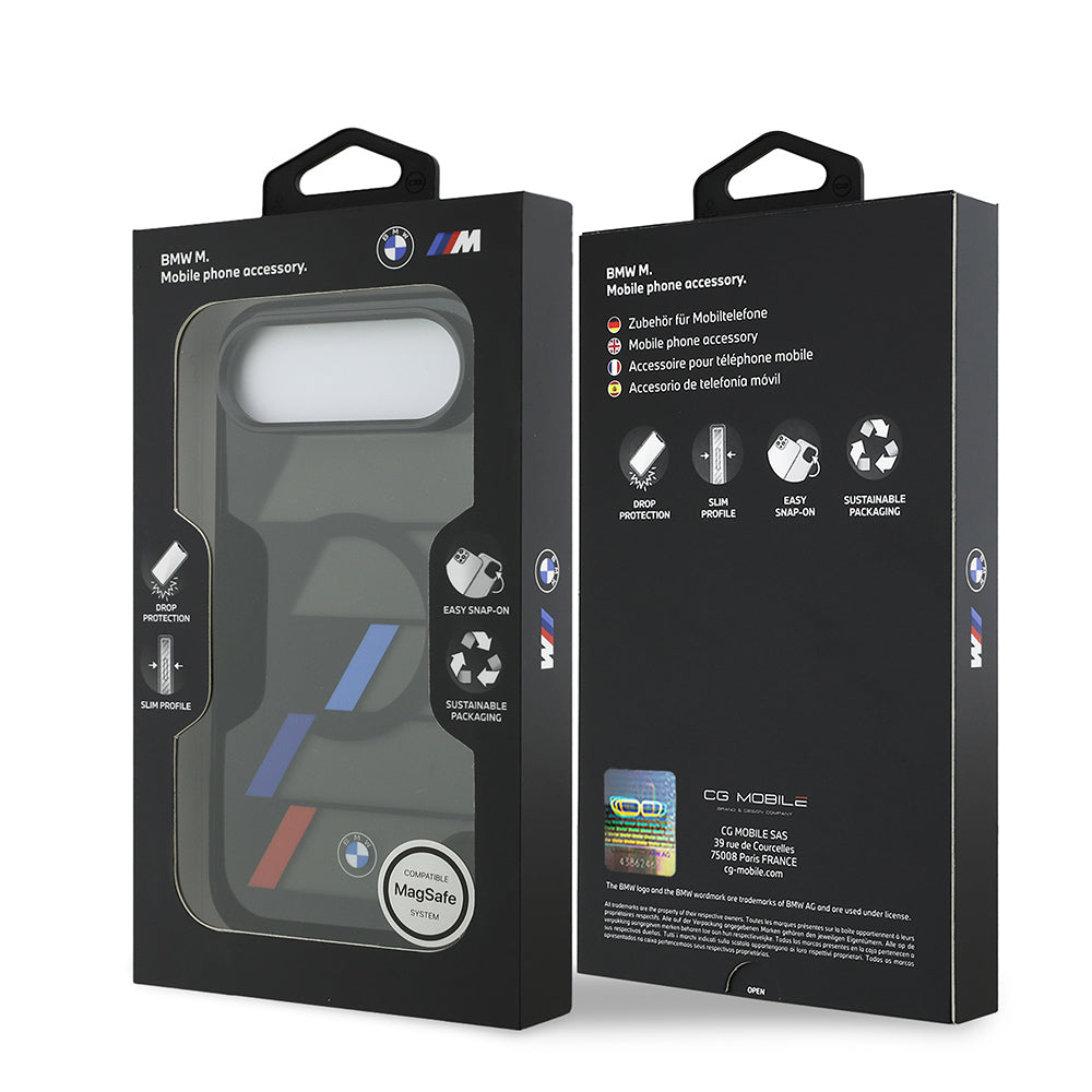 iPhone 17 Air Kılıf BMW Orijinal Lisanslı M-safe Şarj Özellikli IML Baskılı Üç Renkli M Dizayn Kılıf