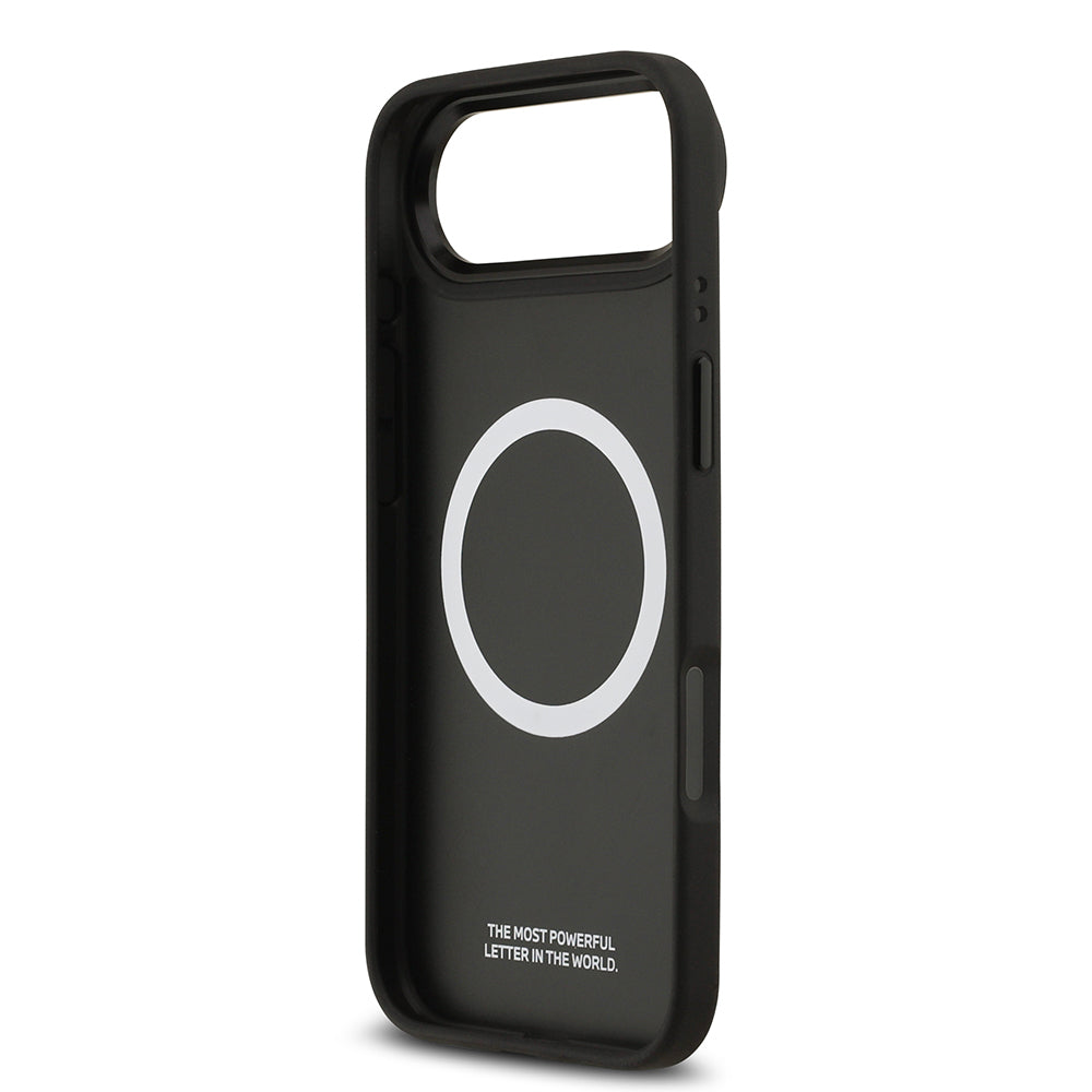 iPhone 17 Air Kılıf BMW Orijinal Lisanslı M-safe Şarj Özellikli Metal BMW ve M Logolu PU Karbon Tasarımlı Kılıf