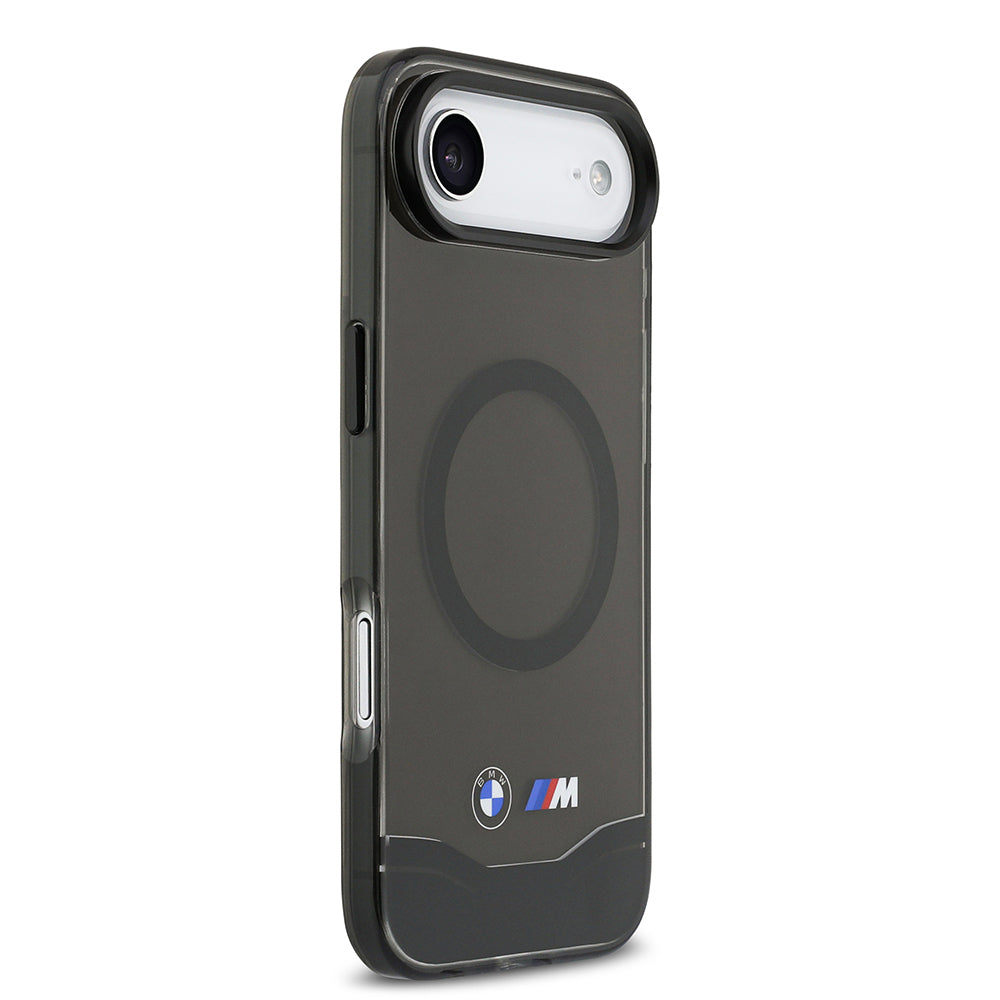 iPhone 17 Air Kılıf BMW Orijinal Lisanslı M-safe Şarj Özellikli Metal Buton Tasarımlı Tranparan M Dizayn Kılıf
