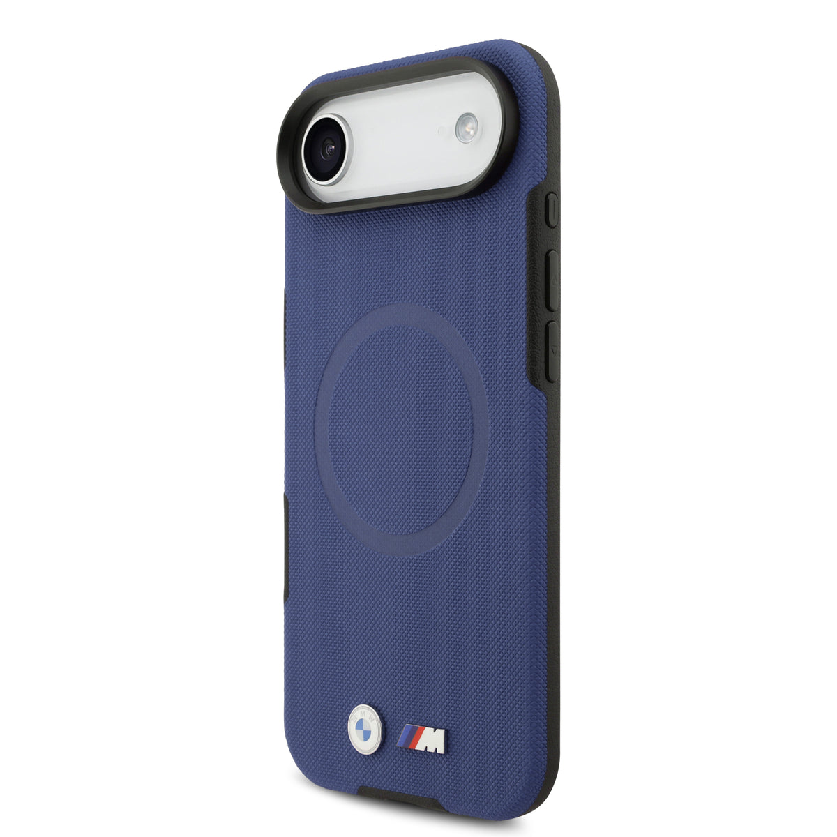 iPhone 17 Air Kılıf BMW Orijinal Lisanslı M-safe Şarj Özellikli Metal Logolu Delikli M Dizayn Deri Kılıf
